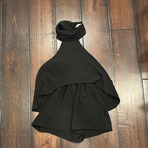 Turtleneck sleeveless chic romper